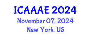 International Conference on Aeronautical and Aerospace Engineering (ICAAAE) November 07, 2024 - New York, United States