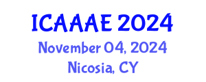 International Conference on Aeronautical and Aerospace Engineering (ICAAAE) November 04, 2024 - Nicosia, Cyprus