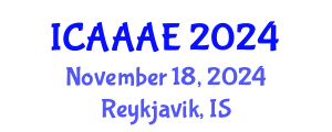 International Conference on Aeronautical and Aerospace Engineering (ICAAAE) November 18, 2024 - Reykjavik, Iceland