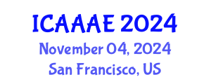 International Conference on Aeronautical and Aerospace Engineering (ICAAAE) November 04, 2024 - San Francisco, United States