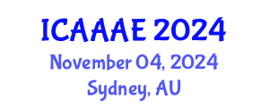 International Conference on Aeronautical and Aerospace Engineering (ICAAAE) November 04, 2024 - Sydney, Australia
