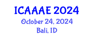 International Conference on Aeronautical and Aerospace Engineering (ICAAAE) October 24, 2024 - Bali, Indonesia