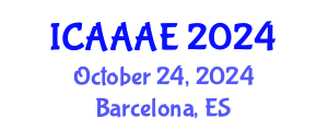 International Conference on Aeronautical and Aerospace Engineering (ICAAAE) October 24, 2024 - Barcelona, Spain