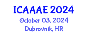 International Conference on Aeronautical and Aerospace Engineering (ICAAAE) October 03, 2024 - Dubrovnik, Croatia