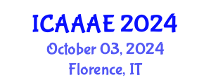 International Conference on Aeronautical and Aerospace Engineering (ICAAAE) October 03, 2024 - Florence, Italy