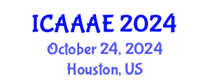 International Conference on Aeronautical and Aerospace Engineering (ICAAAE) October 24, 2024 - Houston, United States