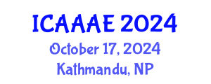 International Conference on Aeronautical and Aerospace Engineering (ICAAAE) October 17, 2024 - Kathmandu, Nepal