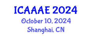 International Conference on Aeronautical and Aerospace Engineering (ICAAAE) October 10, 2024 - Shanghai, China