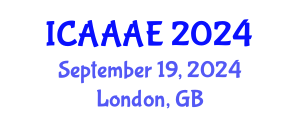 International Conference on Aeronautical and Aerospace Engineering (ICAAAE) September 19, 2024 - London, United Kingdom