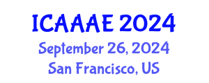 International Conference on Aeronautical and Aerospace Engineering (ICAAAE) September 26, 2024 - San Francisco, United States