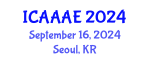 International Conference on Aeronautical and Aerospace Engineering (ICAAAE) September 16, 2024 - Seoul, Republic of Korea