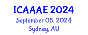 International Conference on Aeronautical and Aerospace Engineering (ICAAAE) September 05, 2024 - Sydney, Australia