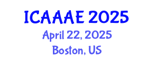 International Conference on Aeronautical and Aerospace Engineering (ICAAAE) April 22, 2025 - Boston, United States