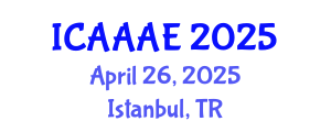 International Conference on Aeronautical and Aerospace Engineering (ICAAAE) April 26, 2025 - Istanbul, Turkey