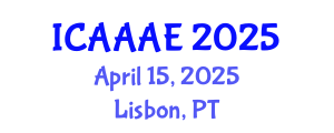 International Conference on Aeronautical and Aerospace Engineering (ICAAAE) April 15, 2025 - Lisbon, Portugal