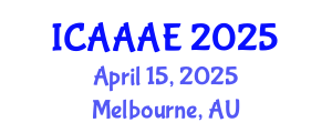 International Conference on Aeronautical and Aerospace Engineering (ICAAAE) April 15, 2025 - Melbourne, Australia