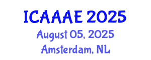 International Conference on Aeronautical and Aerospace Engineering (ICAAAE) August 05, 2025 - Amsterdam, Netherlands