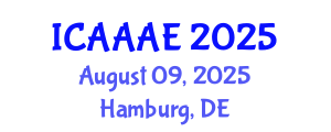 International Conference on Aeronautical and Aerospace Engineering (ICAAAE) August 09, 2025 - Hamburg, Germany