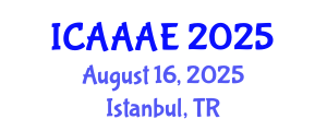 International Conference on Aeronautical and Aerospace Engineering (ICAAAE) August 16, 2025 - Istanbul, Turkey