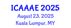 International Conference on Aeronautical and Aerospace Engineering (ICAAAE) August 23, 2025 - Kuala Lumpur, Malaysia
