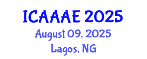 International Conference on Aeronautical and Aerospace Engineering (ICAAAE) August 09, 2025 - Lagos, Nigeria