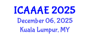 International Conference on Aeronautical and Aerospace Engineering (ICAAAE) December 06, 2025 - Kuala Lumpur, Malaysia
