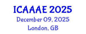 International Conference on Aeronautical and Aerospace Engineering (ICAAAE) December 09, 2025 - London, United Kingdom