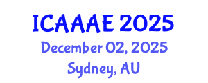 International Conference on Aeronautical and Aerospace Engineering (ICAAAE) December 02, 2025 - Sydney, Australia