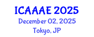 International Conference on Aeronautical and Aerospace Engineering (ICAAAE) December 02, 2025 - Tokyo, Japan