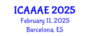 International Conference on Aeronautical and Aerospace Engineering (ICAAAE) February 11, 2025 - Barcelona, Spain