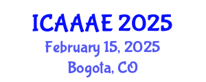 International Conference on Aeronautical and Aerospace Engineering (ICAAAE) February 15, 2025 - Bogota, Colombia