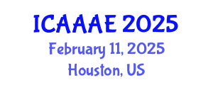 International Conference on Aeronautical and Aerospace Engineering (ICAAAE) February 11, 2025 - Houston, United States