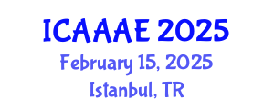 International Conference on Aeronautical and Aerospace Engineering (ICAAAE) February 15, 2025 - Istanbul, Turkey