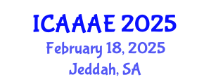 International Conference on Aeronautical and Aerospace Engineering (ICAAAE) February 18, 2025 - Jeddah, Saudi Arabia