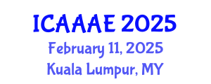 International Conference on Aeronautical and Aerospace Engineering (ICAAAE) February 11, 2025 - Kuala Lumpur, Malaysia
