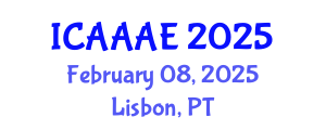 International Conference on Aeronautical and Aerospace Engineering (ICAAAE) February 08, 2025 - Lisbon, Portugal