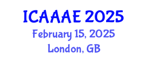 International Conference on Aeronautical and Aerospace Engineering (ICAAAE) February 15, 2025 - London, United Kingdom