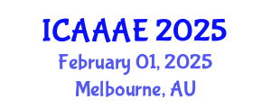 International Conference on Aeronautical and Aerospace Engineering (ICAAAE) February 01, 2025 - Melbourne, Australia