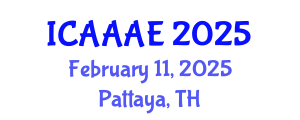 International Conference on Aeronautical and Aerospace Engineering (ICAAAE) February 11, 2025 - Pattaya, Thailand