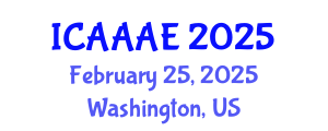 International Conference on Aeronautical and Aerospace Engineering (ICAAAE) February 25, 2025 - Washington, United States