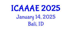 International Conference on Aeronautical and Aerospace Engineering (ICAAAE) January 14, 2025 - Bali, Indonesia
