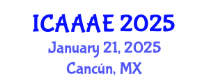 International Conference on Aeronautical and Aerospace Engineering (ICAAAE) January 21, 2025 - Cancún, Mexico