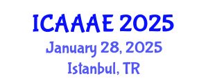 International Conference on Aeronautical and Aerospace Engineering (ICAAAE) January 28, 2025 - Istanbul, Turkey