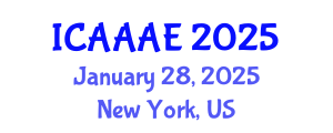 International Conference on Aeronautical and Aerospace Engineering (ICAAAE) January 28, 2025 - New York, United States