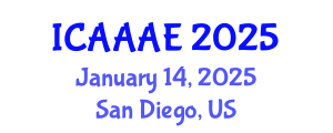 International Conference on Aeronautical and Aerospace Engineering (ICAAAE) January 14, 2025 - San Diego, United States