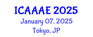 International Conference on Aeronautical and Aerospace Engineering (ICAAAE) January 07, 2025 - Tokyo, Japan