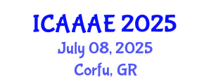 International Conference on Aeronautical and Aerospace Engineering (ICAAAE) July 08, 2025 - Corfu, Greece