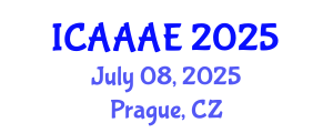 International Conference on Aeronautical and Aerospace Engineering (ICAAAE) July 08, 2025 - Prague, Czechia