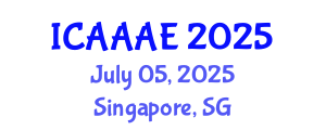 International Conference on Aeronautical and Aerospace Engineering (ICAAAE) July 05, 2025 - Singapore, Singapore