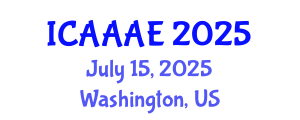 International Conference on Aeronautical and Aerospace Engineering (ICAAAE) July 15, 2025 - Washington, United States